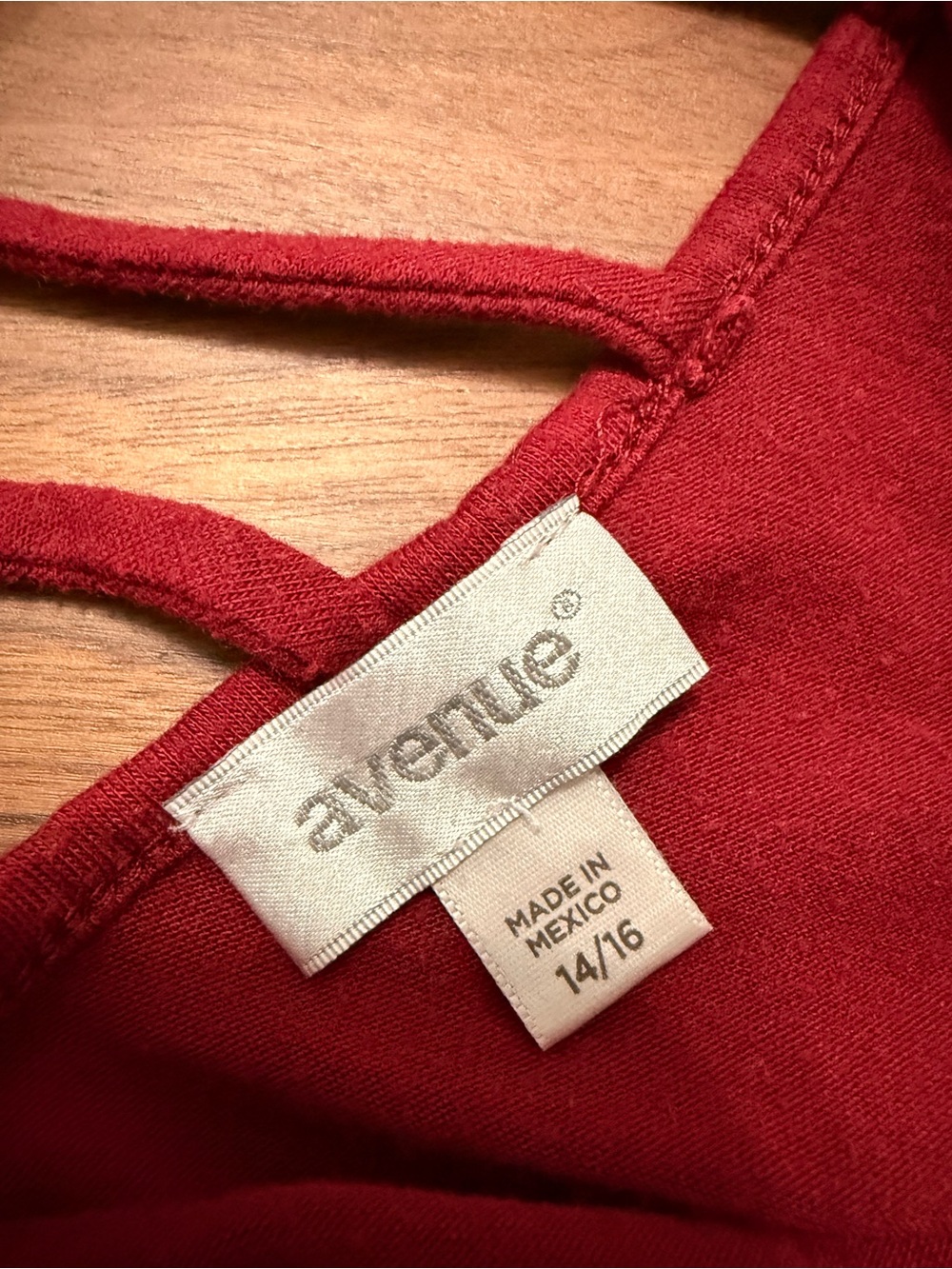 Avenue Burgundy Flutter Sleeve Scoop Neck Top - Picture 7 of 9